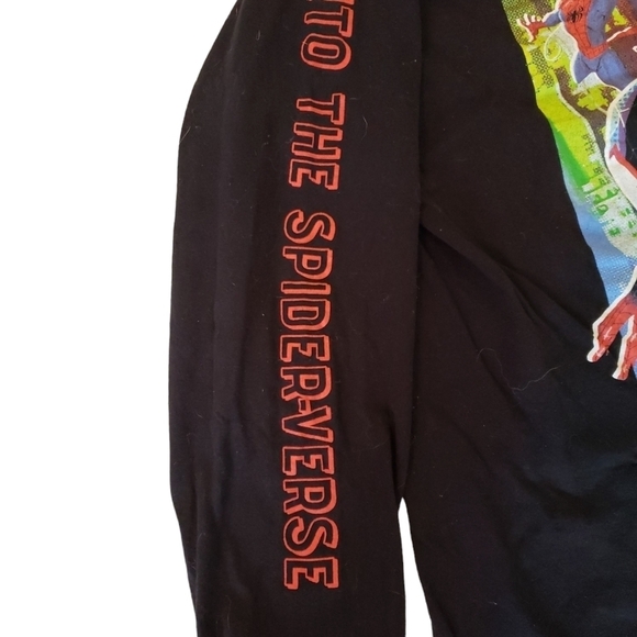 MARVEL SPIDERMAN LONG SLEEVE BLACK COTTON SHIRT XL - Picture 5 of 6